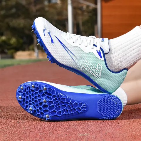 2025 New Women and Men Track Training Shoes Breathable Spikes Sneakers Anti-Slip Spikes Running Shoes Low Top Outdoor Sneakers