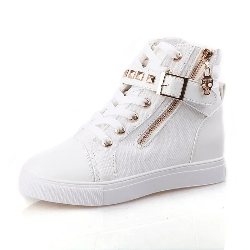 2023 New Sport Women's Spring White Shoes Women Casual Canvas Comfortable Running Shoe Fashion Sneakers Ladies Boots Women Shoes