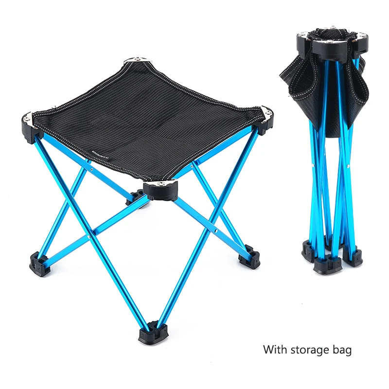 Portable Outdoor Ultra-light Folding Chair Stool Mountaineering Camping Queuing Small Bench Fishing Stool Camping