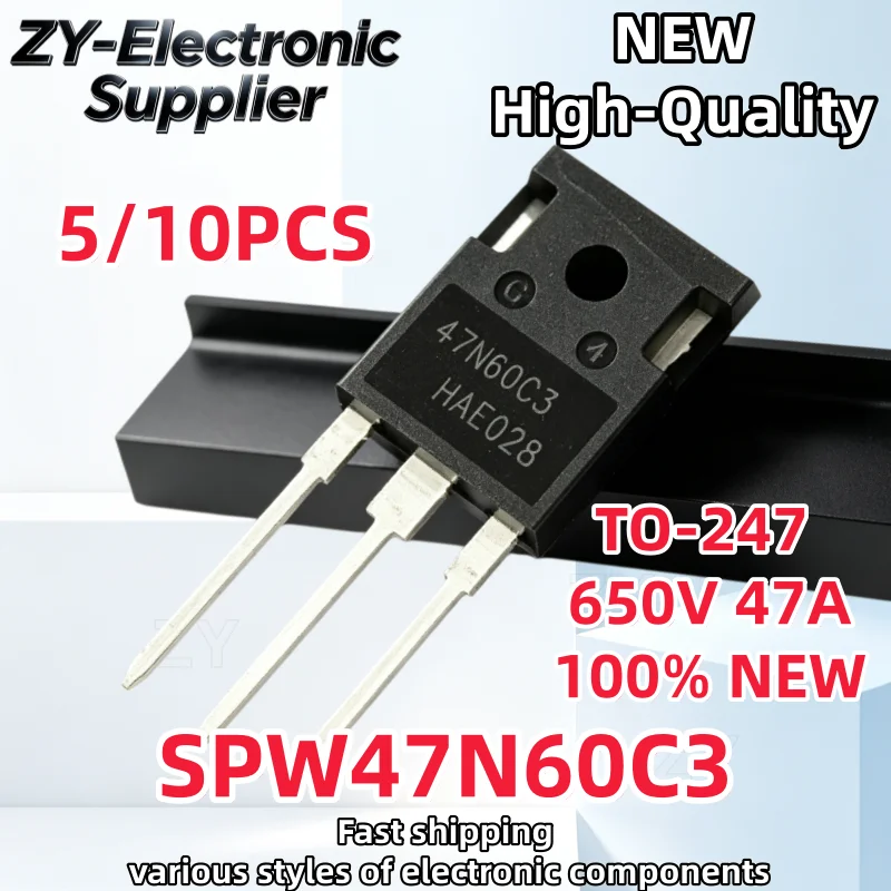 TO-247 47N60C3【5-10PCS】 100% New SPW47N60C3 TO247 SPW47N60 47N60 MOSFET Field effect transistor In Stock