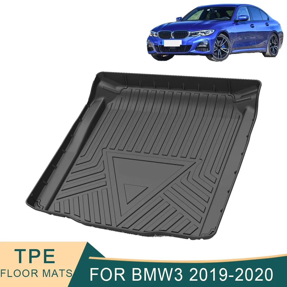 

For BMW 3 Series G20 2019-2023 Cargo Liner All-Weather TPE Non-slip Trunk Mats Waterproof Boot Tray Trunk Carpet