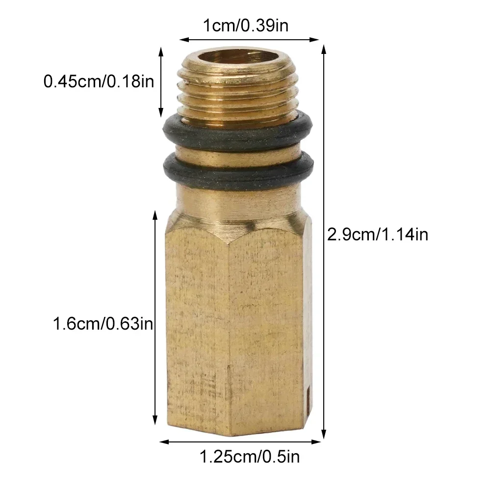 M10 Blanking Plug Faucet Inlet Plug Flexible Pipe End Cap Water Inlet For Bathroomkitchen Mixer Taps Brass Two Rubber Washers