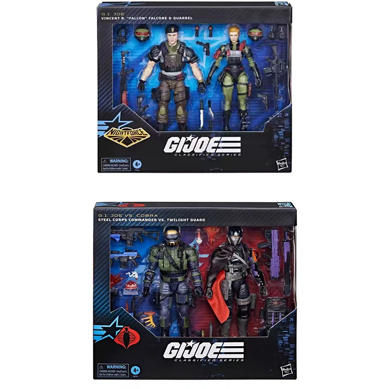 G.I. Joe Classified Series Vincent R. Falcon Falcone & Quarrel Steel Corps Commander Vs. Twilight Guard Action Figures Gift Toys