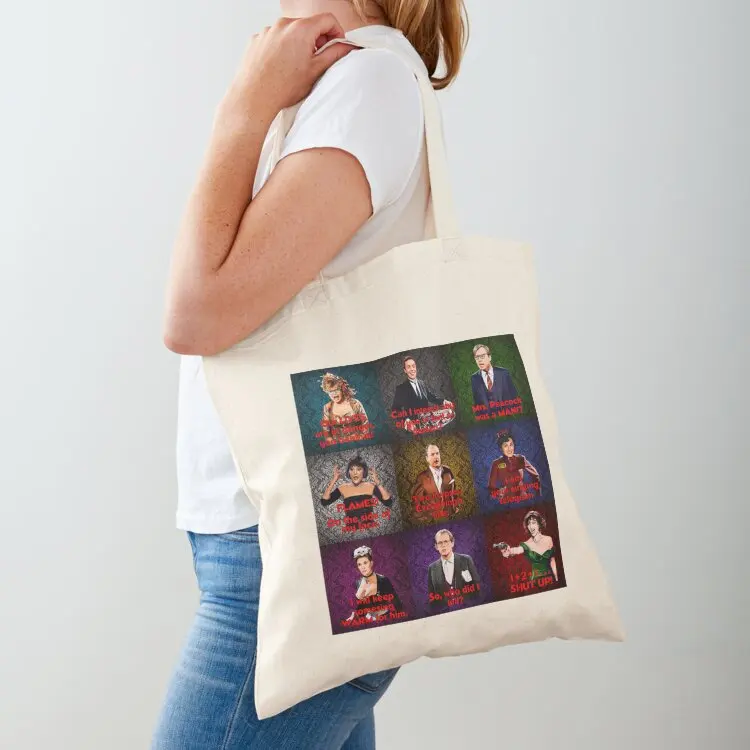 

Get a Clue, Clue Movie Collage, Movie Mystery, Tote Bag Women's beach bags tote bag screen Fabric bag Reusable bags