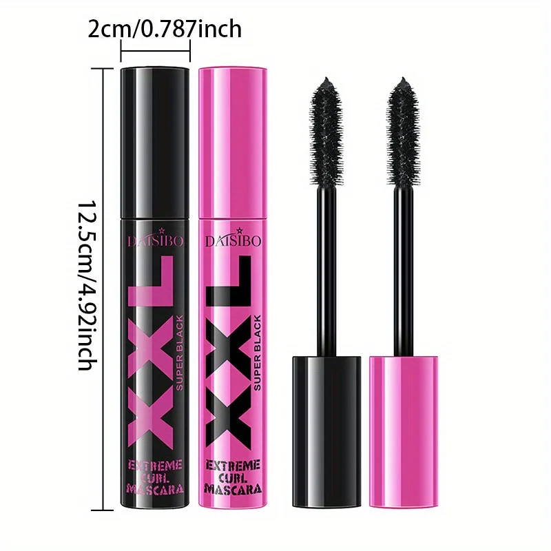 Mascara volumizzante Nessuna sbavatura Nessuna rimozione del trucco Allungamento Ispessimento Mascara nero arricciante a lunga durata per tutti i tipi di pelle