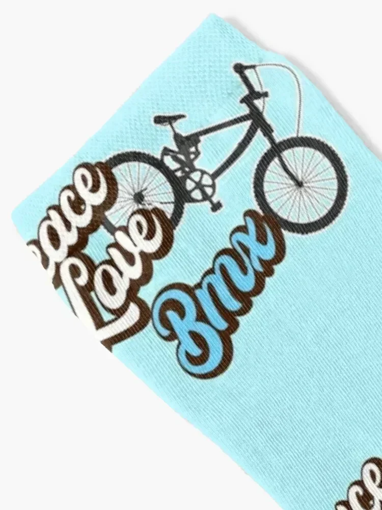 Peace Love Bmx. Socks christmas gifts anti-slip golf Male Socks Women's