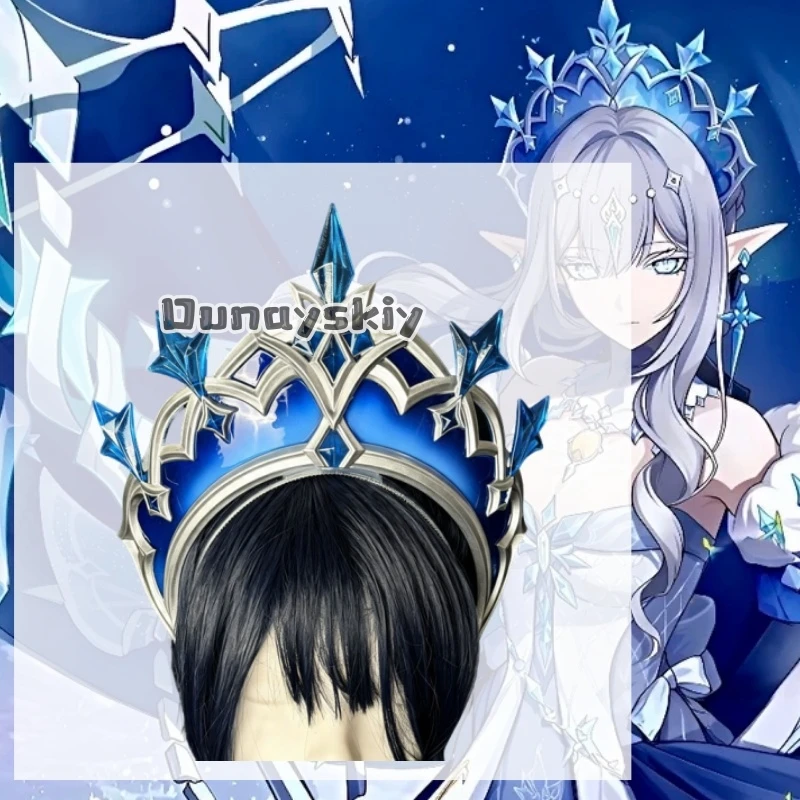 The Tsaritsa Ice Queen Winter Crown Snezhnaya​ Headwear Props Cosplay Props Game Genshin Impact Accessory For Halloween