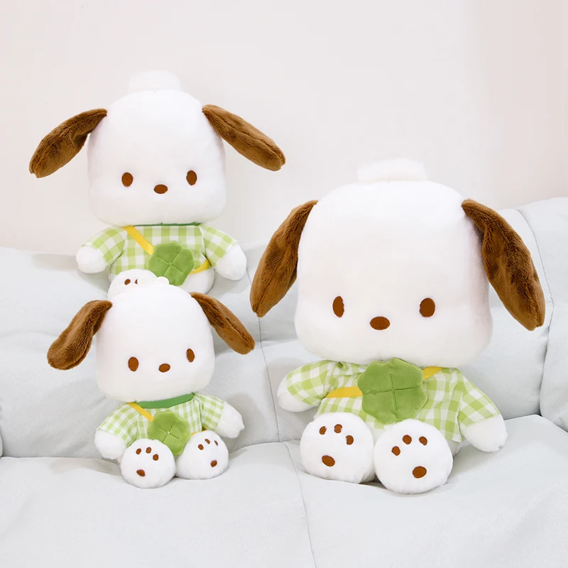 Genuine Anime Sanrio Pochacco Dog Stuffed Toys Cute Plush Toys Plushies Kawaii Throw Pillow Dolls Birthday Gifts For Girls Kids