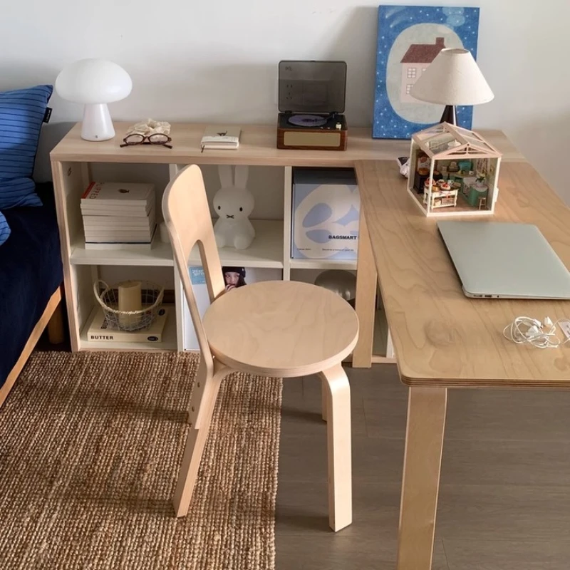 

Solid Wood Mid-Century Modern Dining Chairs, Vintage Scandinavian Style Wooden Accent Chairs, Home Lounge Seating