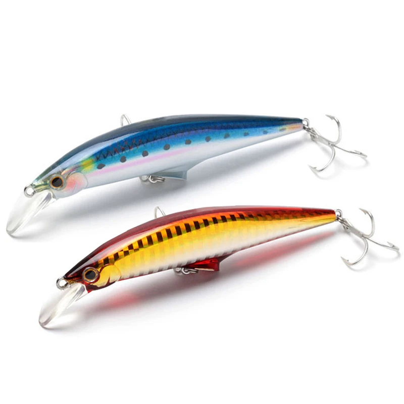 95mm/120mm 45g Minnow Sinking Fishing Lure Hard Plastic Trout Lure Artificial Bait Pesca Wobbler Fishing for pike bass Crankbait