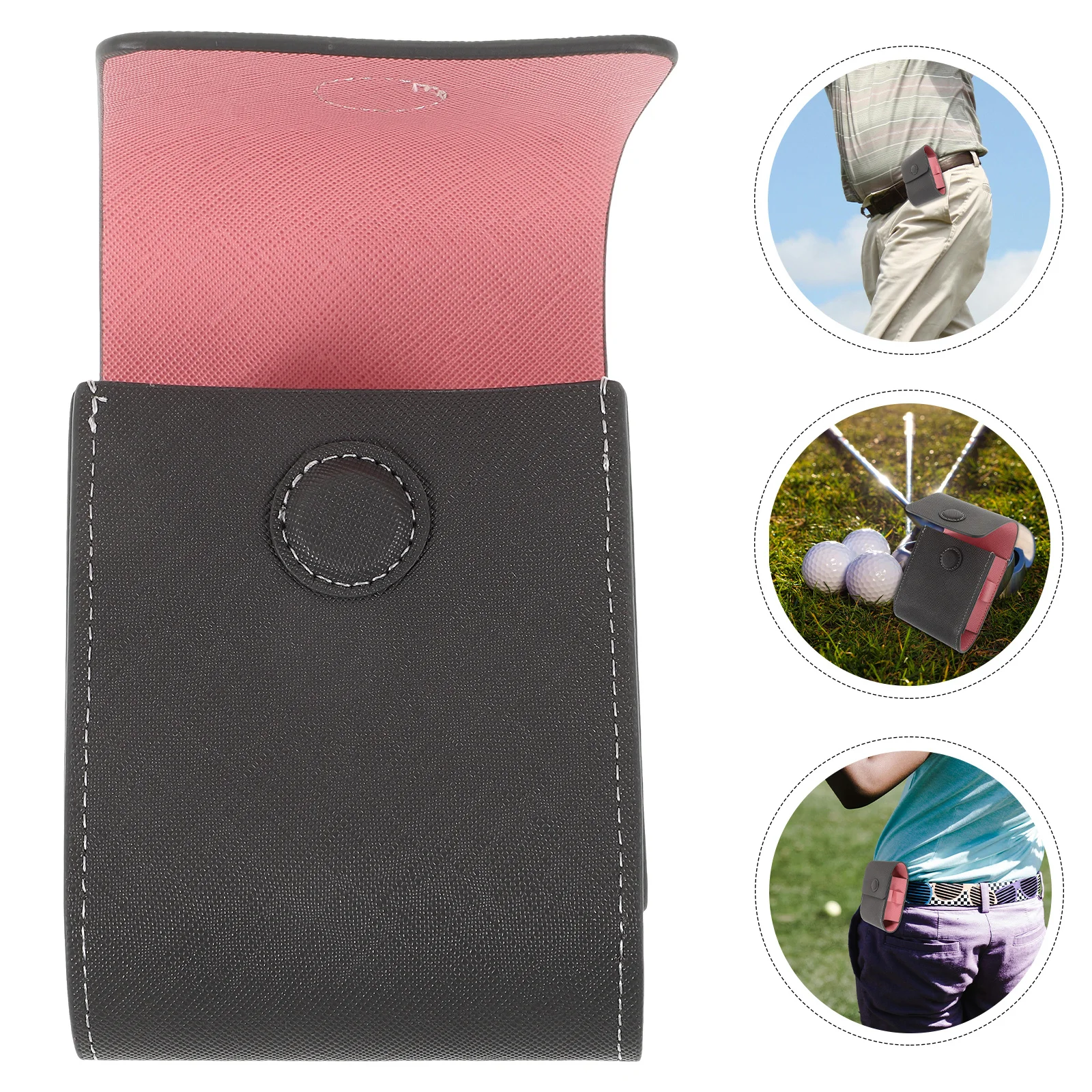 Golf Rangefinder PU Protective Bag Storage Case Small Shockproof Lightweight Portable Pouch Range Case Rangefinder Pouch
