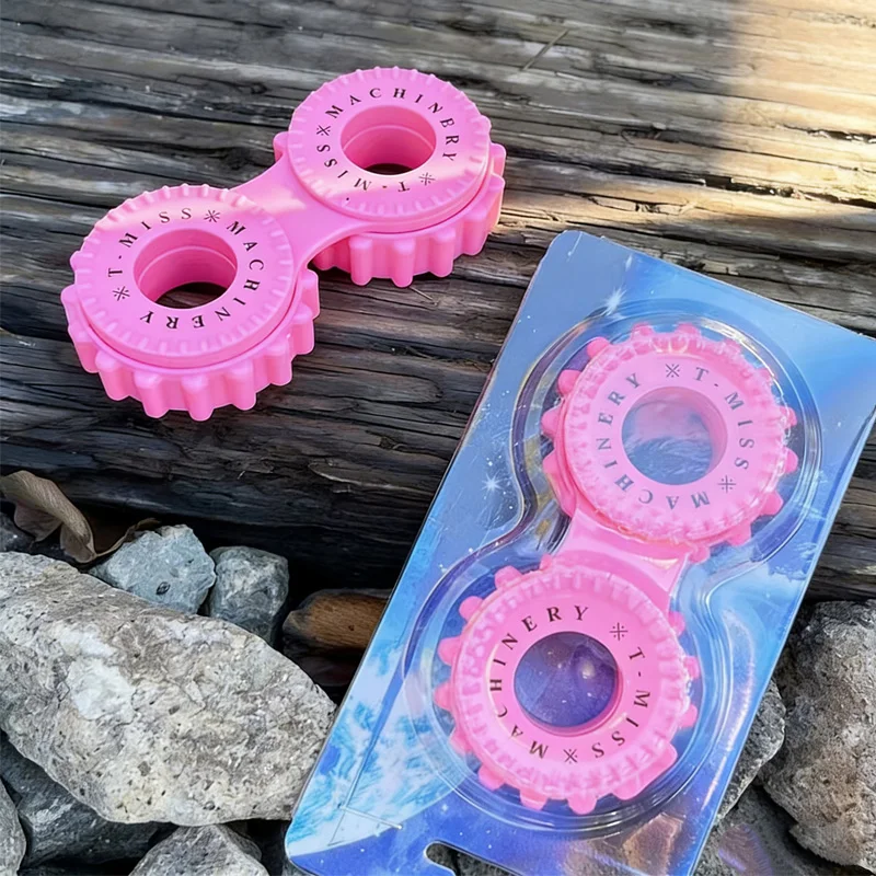 New Bike Chain Gear Fidget Spinner Hand Roller Anxiety ADHD Stress Relief Toys Adults Kids Cool Gadgets Office Desk Fun view 5