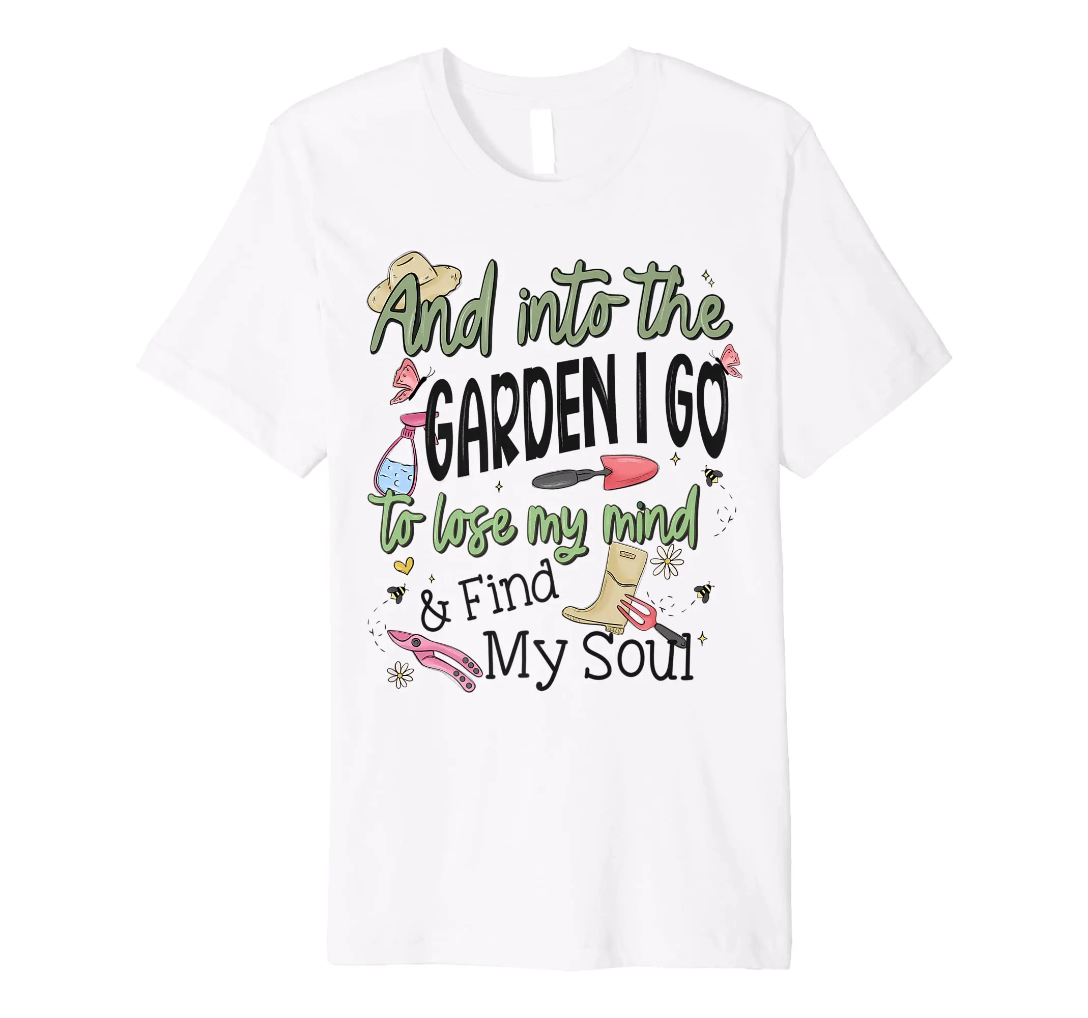 Plant Mom Gardener Funny Gardening Botanical Floral Planting Premium T-Shirt