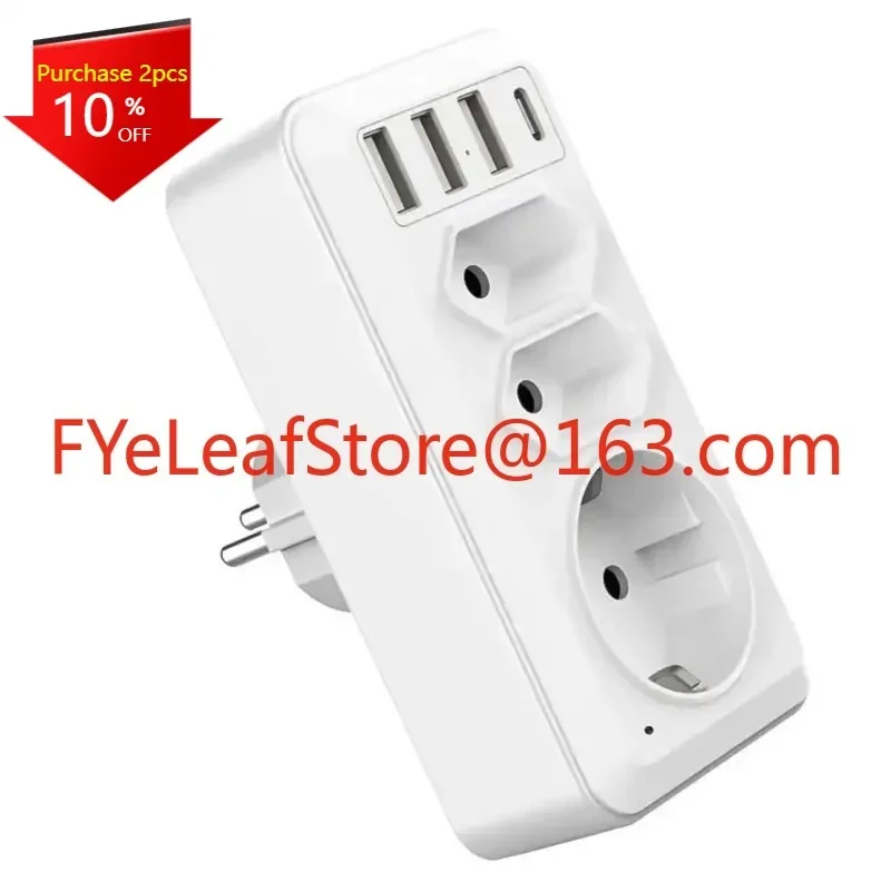 Wall Outlet System One To Three USB Multifunctional Socket