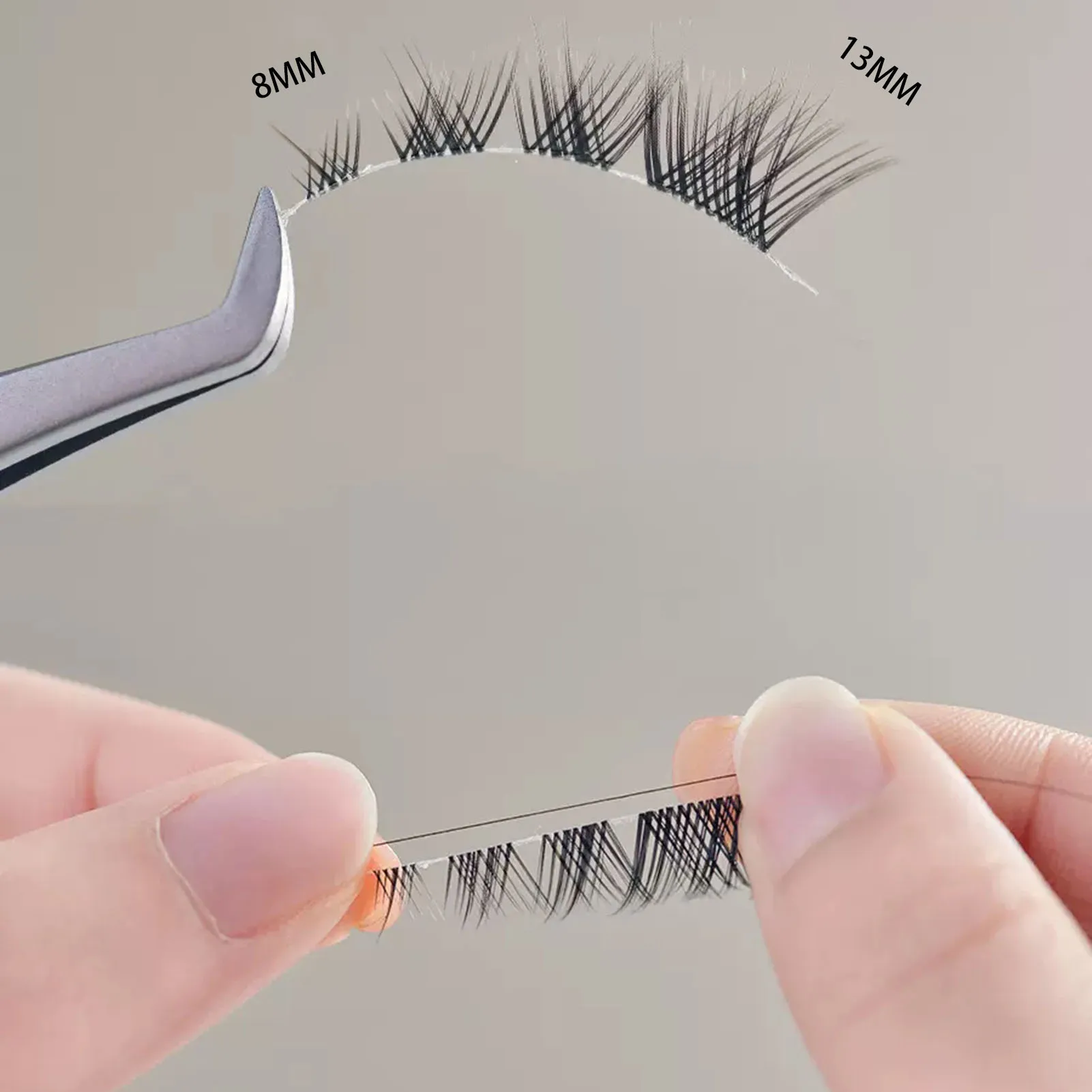 Curl DIY False Eyelash 5 Pairs One Piece Dense Artificial Eyelashes with Memory Fiber for Party Cosplay Masquerade