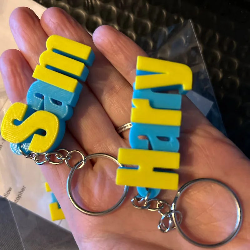 Custom Name Acrylic Keychain - Personalized Backpack Lunch Box Tag Purse Ideal Birthday Wedding Anniversary Gift