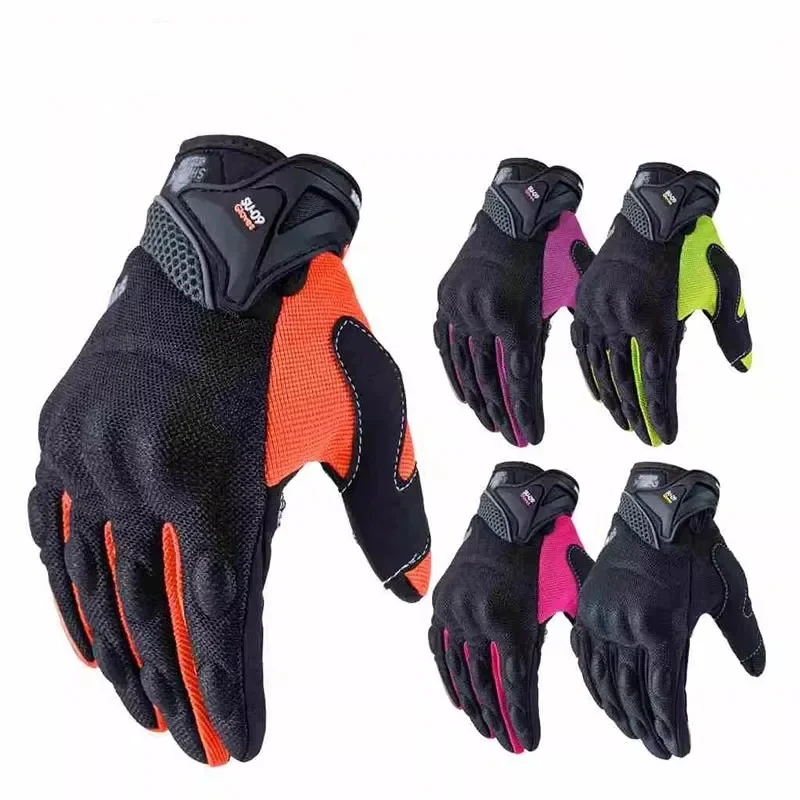 Summer Motorcycle Gloves Breathable Touch Screen Dirt Bike Accessories Full Finger Motocross Racing Glovefor Moto S-XXL