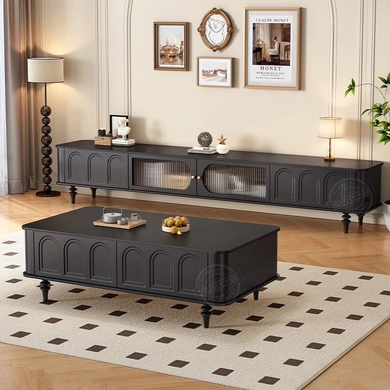 

Metal Handles Trendy Tv Stand Unique European Retro Simple Tv Stand Classic Modern Mobiletto Porta Tv Designer Furniture