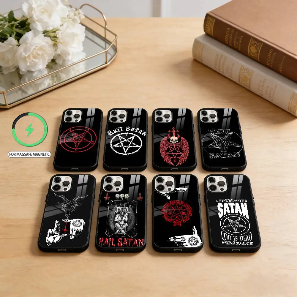 Hail S-Satan  Phone Case For iPhone17,16,15,14,13,12,11 Plus,Pro Max Magnetic For Magsafe Wireless Charging