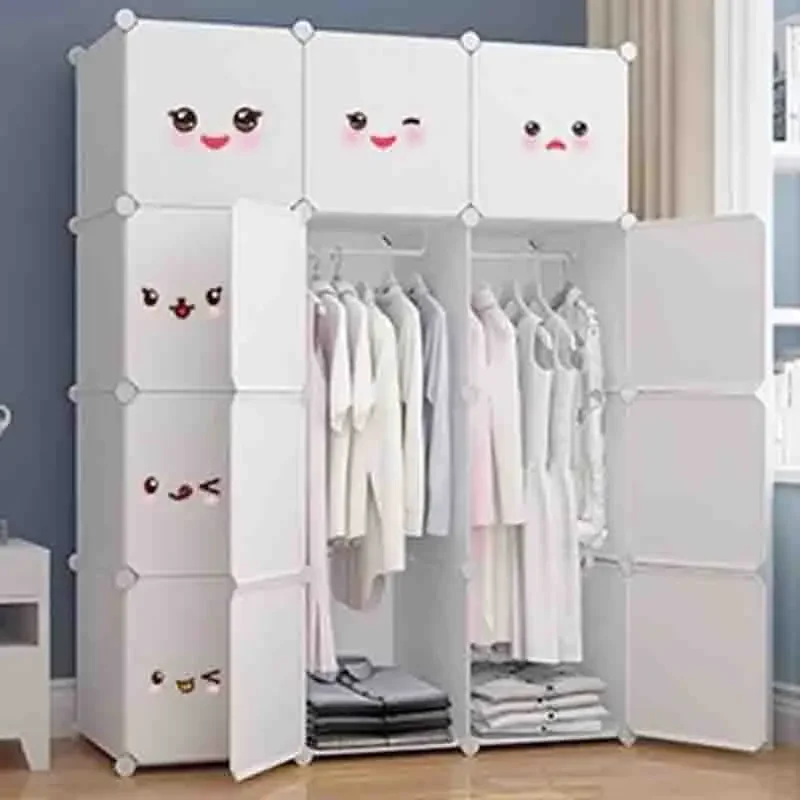 Portable Storage Closet Closet Organizer Organizer Bedroom Shelves Cheap Wardrobe Space Saving Vestidores Furniture For Room