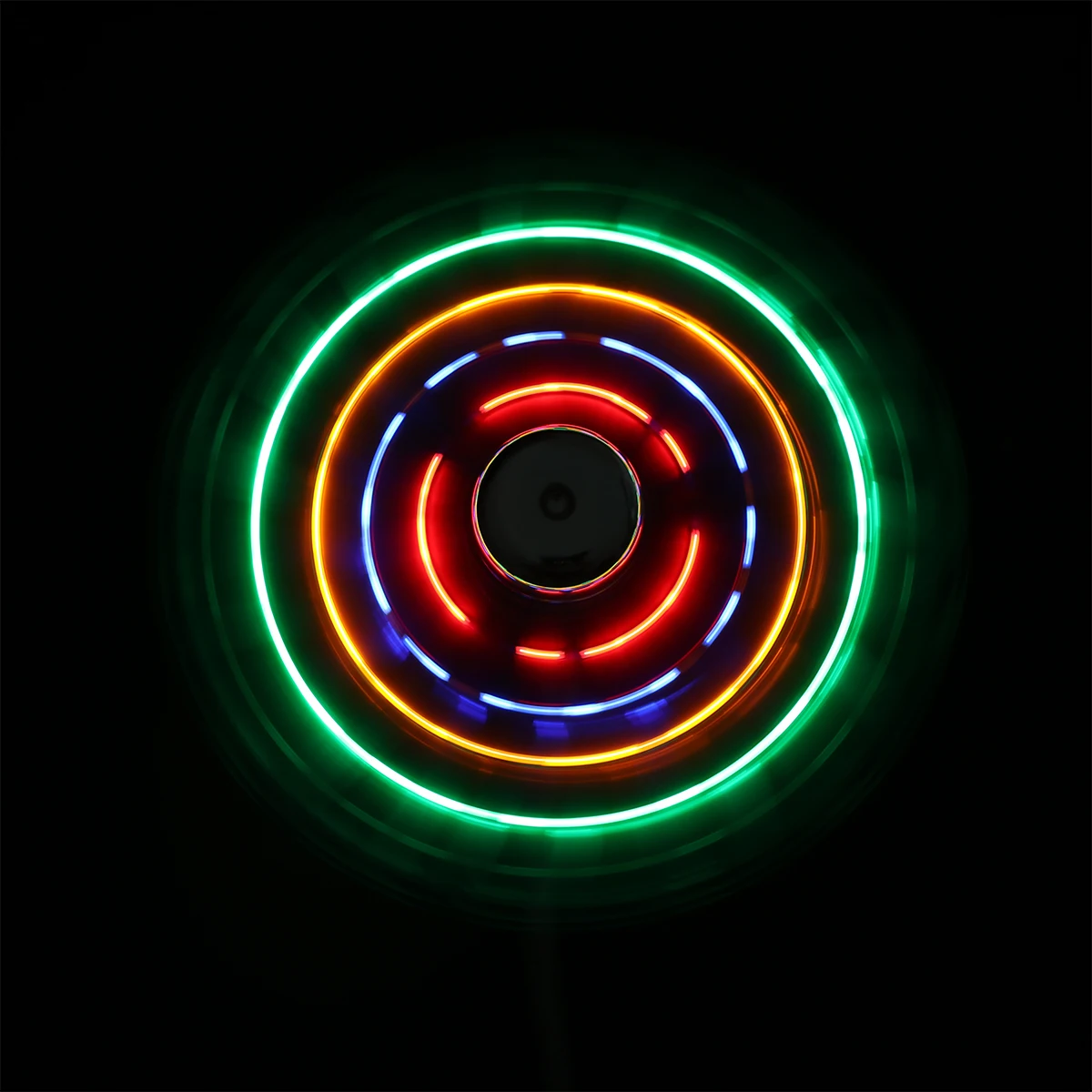 

7.5 Inch 64 Color Led Usb Fan Mini 41Cm Silver Desktop Laptop Gift Gadget Stocking Filler Men Cool Decoration No Driver Required