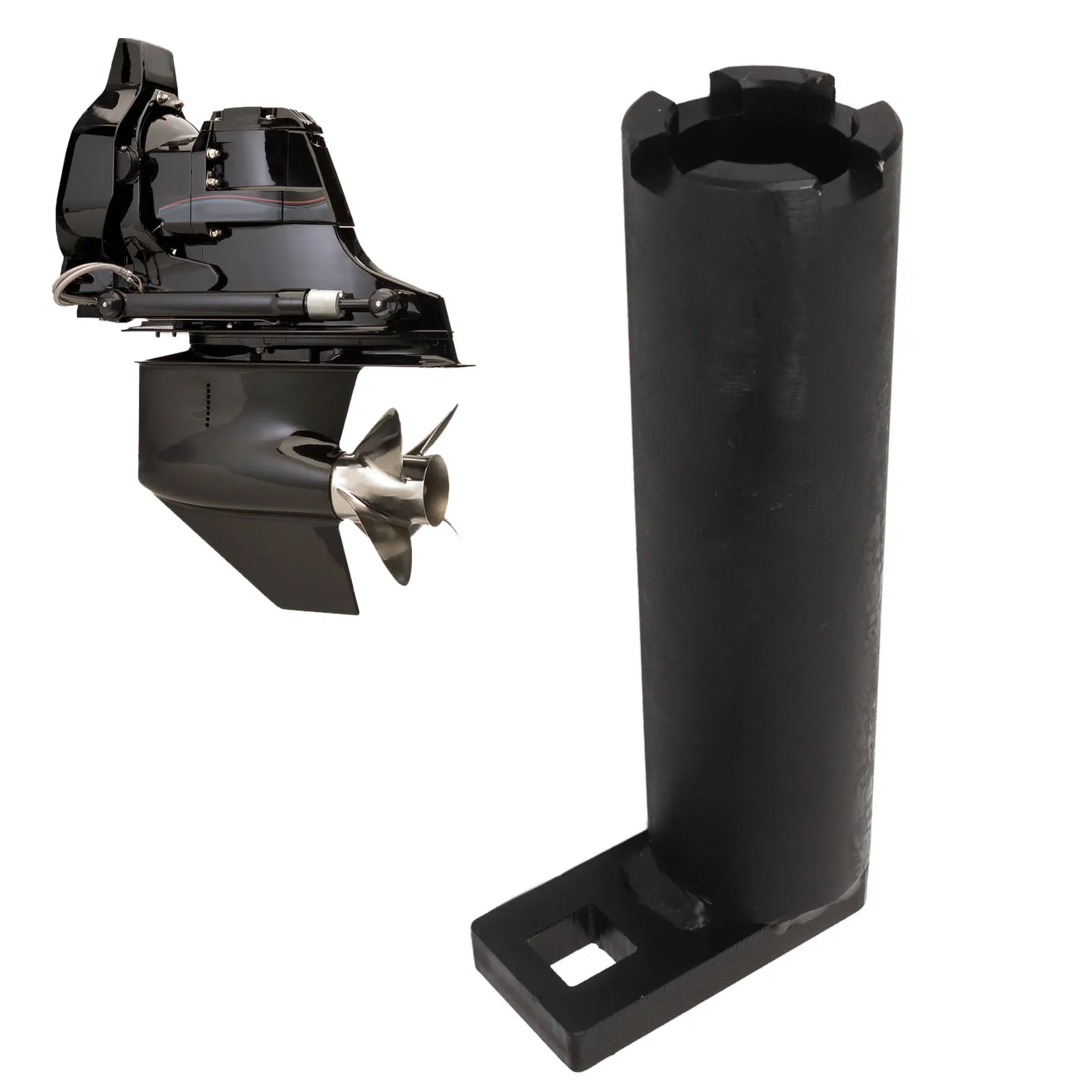 

Drive Shaft Bearing Retainer Wrench Tool 18 9842 Removal and Installation Threaded Wrench for Mercruiser Outboard Gearcases
