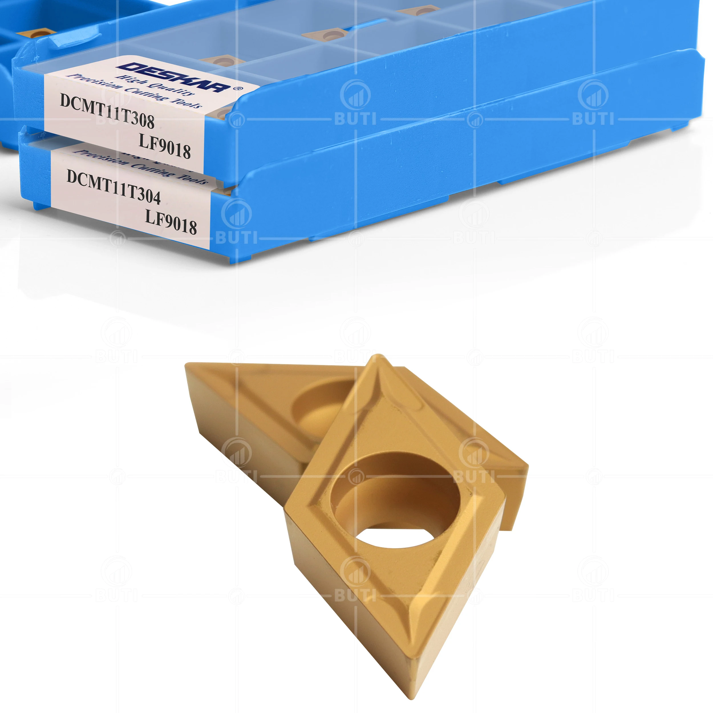 Imagem -03 - Deskar 100 Original Dcmt11t304 Dcmt11t308 Lf9018 Carbide Insere Ferramentas de Torno Cnc Lâminas de Liga Dura para Processamento de Aço