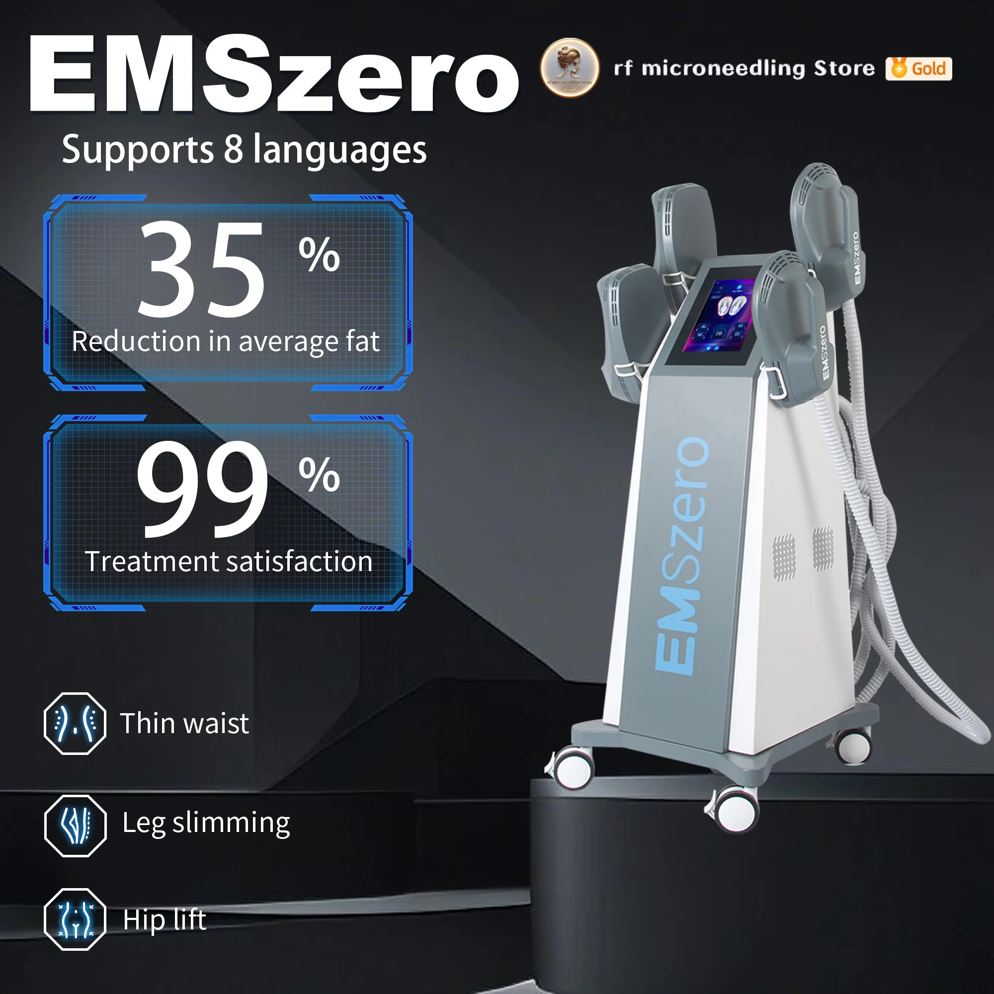 EMSZERO PRO Ultra Therapy 15 Tesla 6500W Hiemt Lose Weight EM Body Slim Muscle Stimulation Professional Ems zero NEO Machine