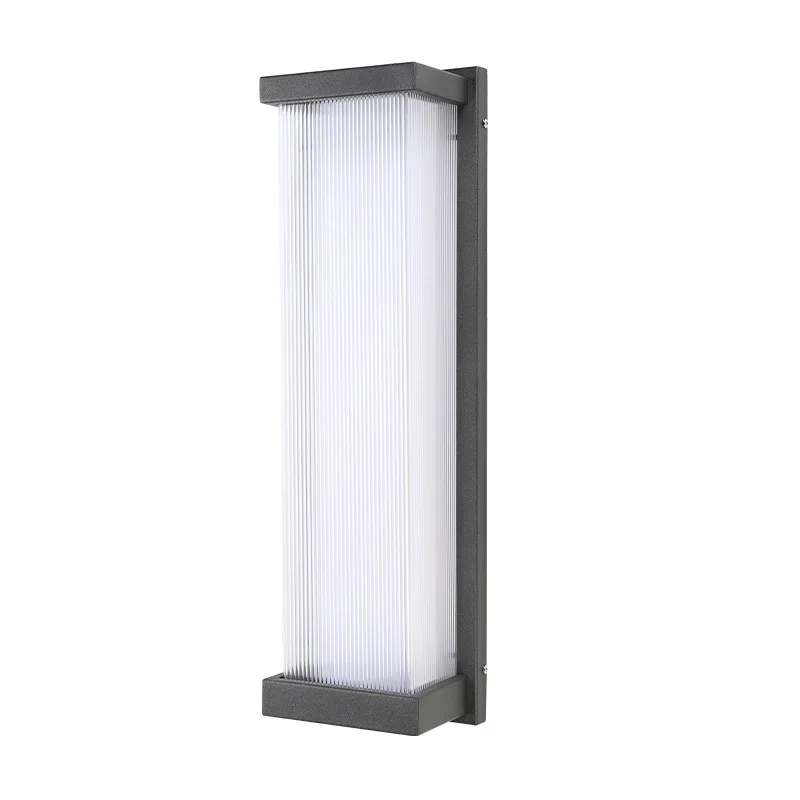 

Outdoor waterproof wall lamp New Chinese outdoor garden decorative lamp Stainless steel acrylic marble door post dimmable