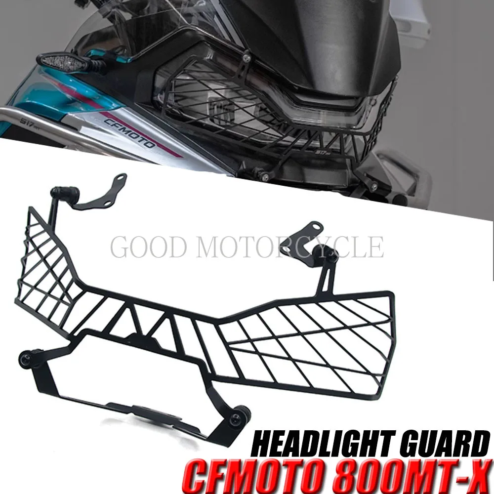 New For CFMOTO 800MT-X 800MTX Motorcycle Front Fairing Headlight Head Light Lamp Net Protection Grille Guard Cover Mesh Lampshad