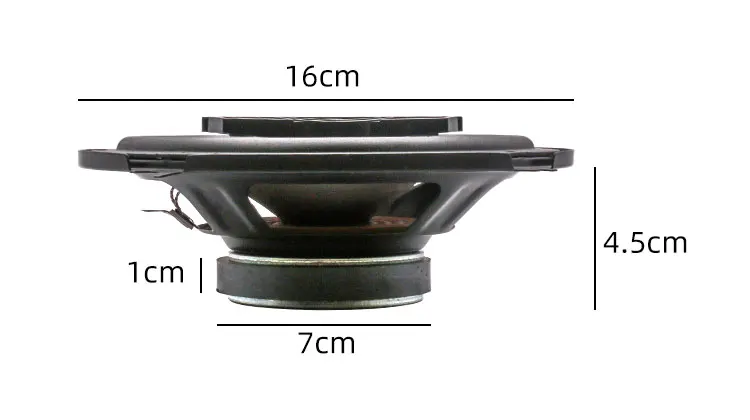 Alto-falante coaxial para carro de 6 polegadas, sistema de alto-falantes de quatro canais para carro, dedicado à modificação de áudio do carro
