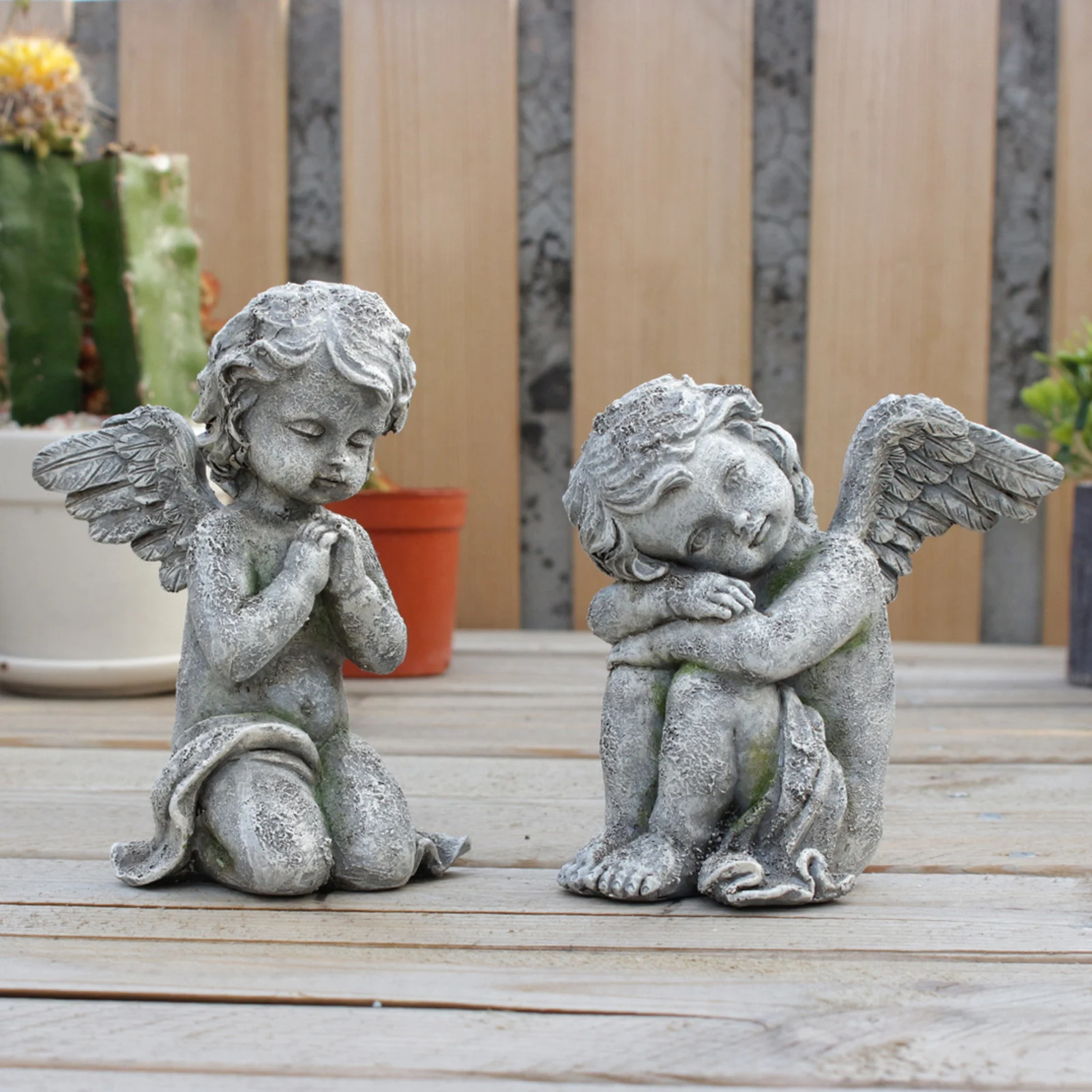 

Resin Angel Statue For Outdoor Garden Lawn Decoration With Classic Design And Weather Resistant Material
