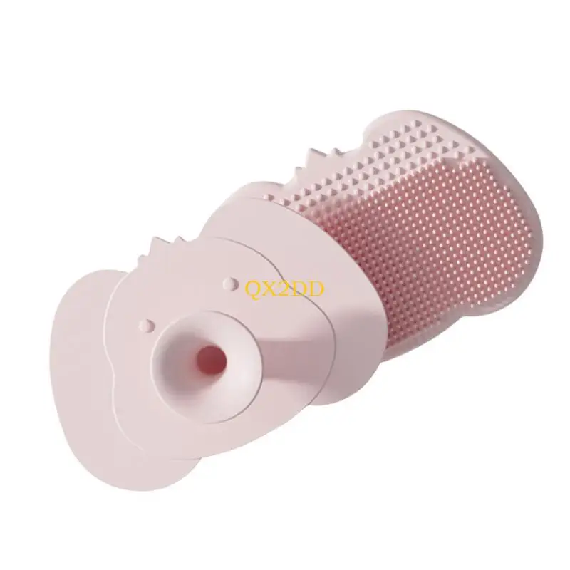 QX2D 베이비 실리콘 샴푸 브러시 소프트 두피 마사지 도구 샤워 청소 도구 먼지 제거제 헤어 케어 필수 장치