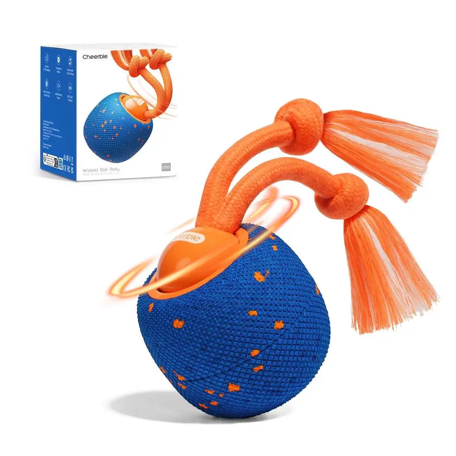 

Умная интерактивная игрушка для собак, Wicked Ball Rolly, автоматическое движение, прыжки, вращение, материал ETPU, активное катание, интерактивная игрушка D