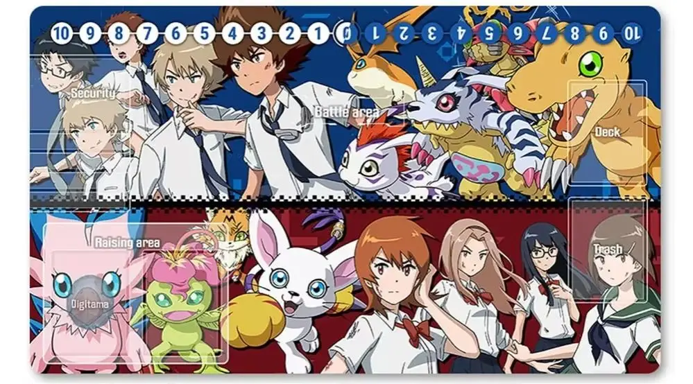 Board Game Digimon Playmat Size 60X35 cm Play Mats Compatible for DTCG -2155986
