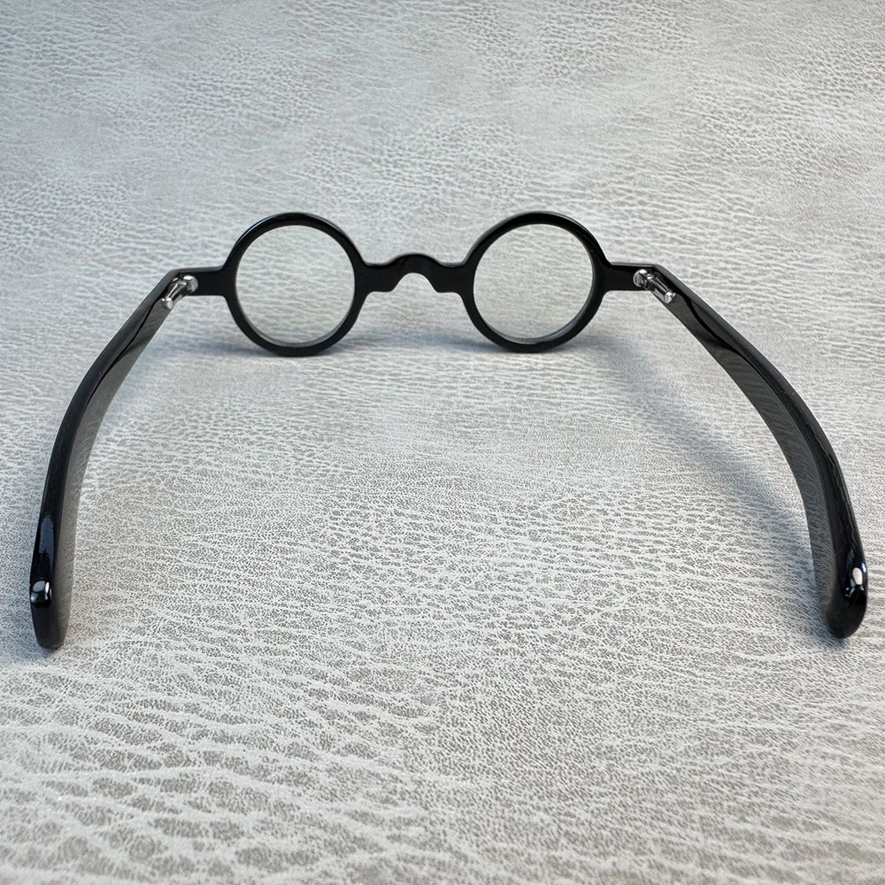 Glasses Frames Unique Vintage Optical Lenses Eyeglasses Small Round Handmade Buffalo Horn Reading Prescription Eyeglass Frames - view 6