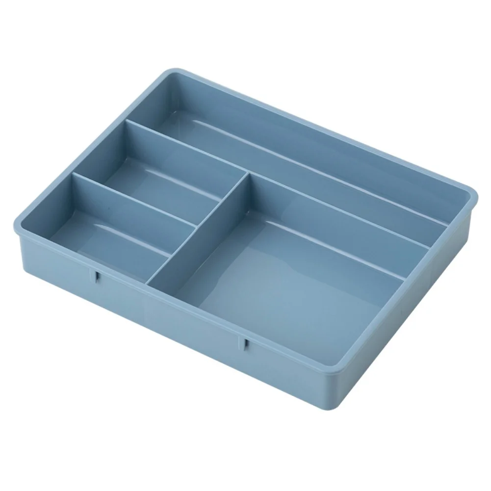Compact Drawer Storage Tray for Home Office or Classroom Use with Four Dedicated Sections for Small Item Management