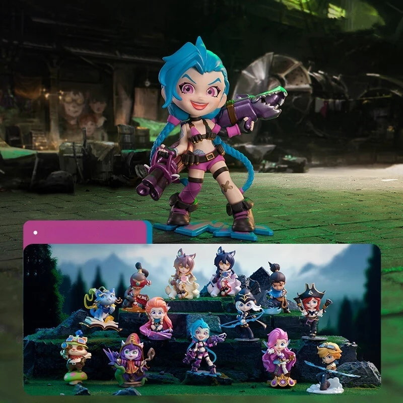 League Of Legends Serie di scatole cieche con personaggi classici Fatte a mano Jinx Ali Collect Doll Decorazione fatta a mano Scatola cieca Regali Giocattolo