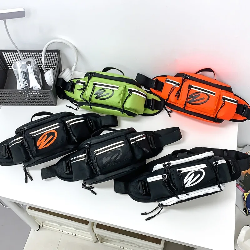 حقيبة خصر راقية لركوب الدراجات في الهواء الطلق ذات سعة كبيرة وحقيبة كروس بكتف واحد لتسلق الجبال والمشي لمسافات طويلة وحقيبة صدر عاكسة عصرية