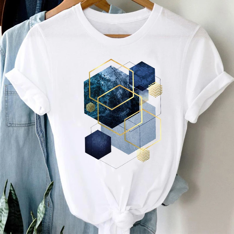 

100% Cotton T-shirts Women 90s Casual Ladies Cute Printing Travel Fashion Clothes Graphic Top Lady Print Female Tee T-Shirt