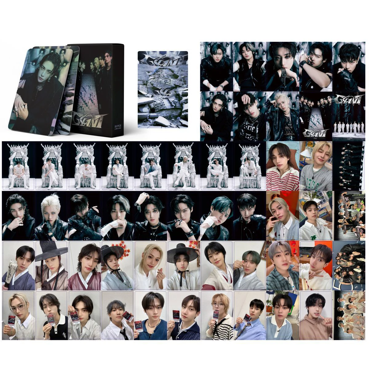 XIURAN 55 Pcs SK GIANT Album Lomo Card Kpop Photocards  Postcards  Series