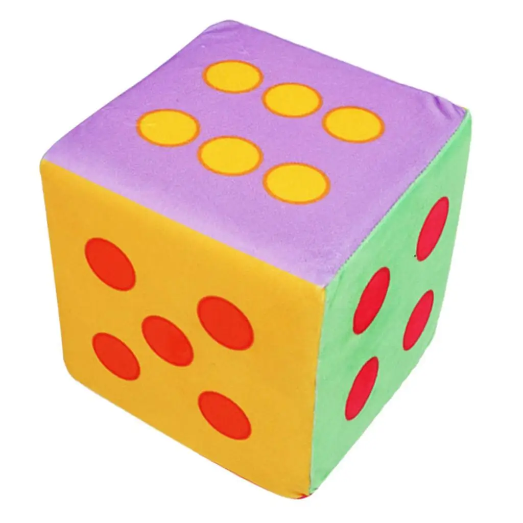 Rainbow Foam Dice Set -Large 5.9 Inches Big - Colorful Dice Set - 6 Sided - Fun