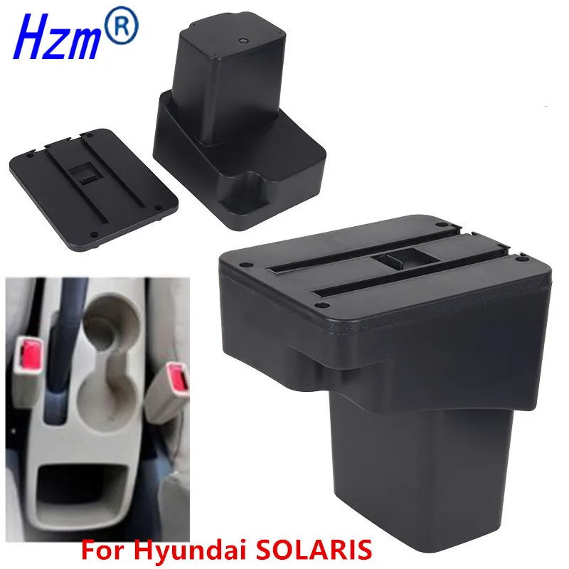 Car Armrest For Hyundai Accent RB Solaris 2011-2016 Centre Console Storage Box Arm Rest Rotatable 2012 2013 2014 2015