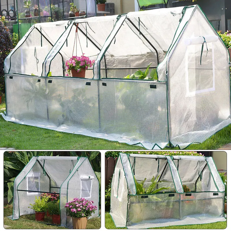 Plants Warm Shed Seedling House Outdoor Greenhouse Home, Balcony Succulent Vegetable Frost-Proof Shade Rain Tent Garden Supplier