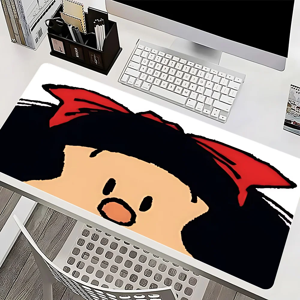 Mafalda Mousepad Mause Pad Mouses Rug Office Accessories Desk Mat Mousepad Keyboard Gaming Pc Mats Xxl Large Carpet