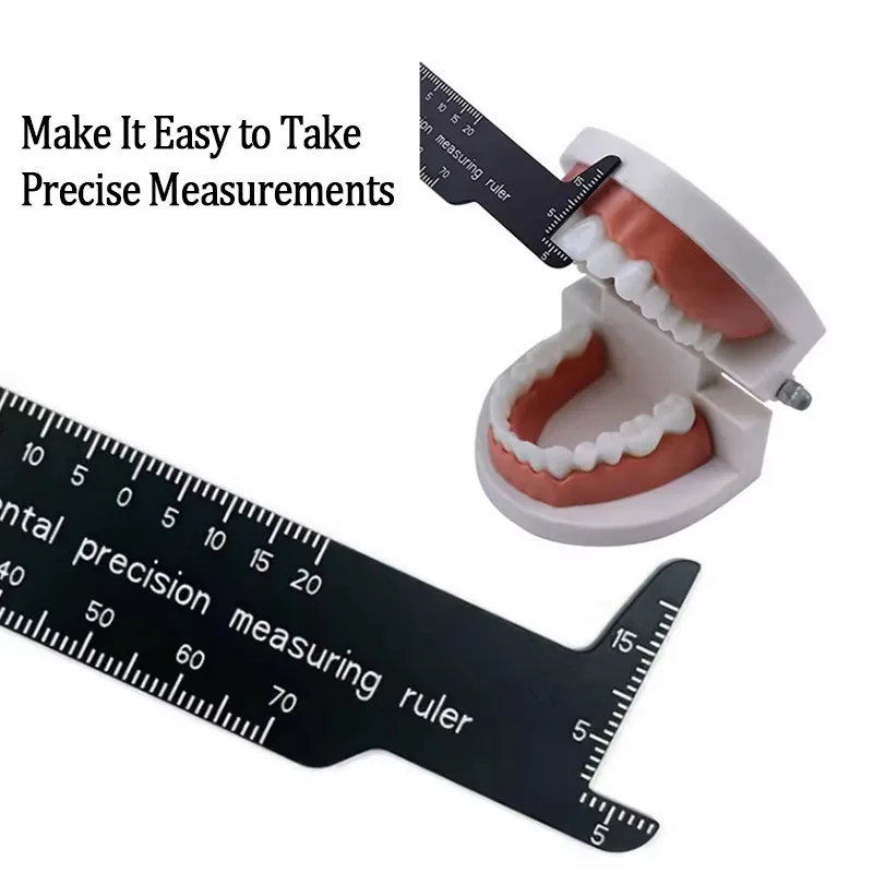 Dental Gap Precision Measuring Ruler Double-Sided Scale Multi Measuring Orthodontic Photography