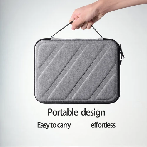 Imagen 2 del producto Bolsa de almacenamiento EVA para Apple IPad Tablet PC, funda a prueba de golpes de 7 a 11 pulgadas, carcasa protectora de tela impermeable y agradable para la piel