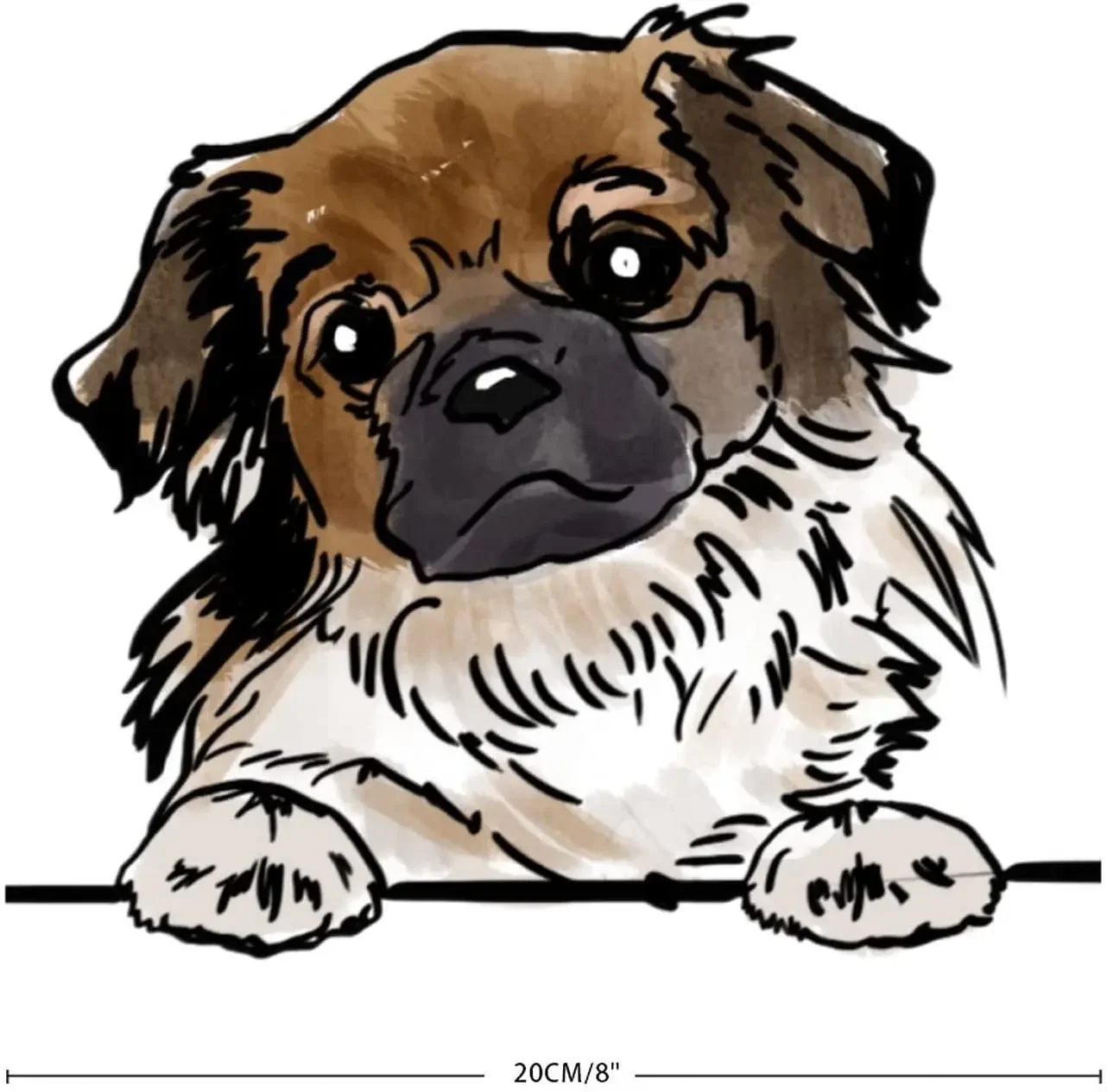 

Tibetan Mastiff Sticker for Car Vinyl Decal Watercolor Peeking Dog Car Decal Dog Mom Lover Sticker Dog Owner Decal Sticker Dogs