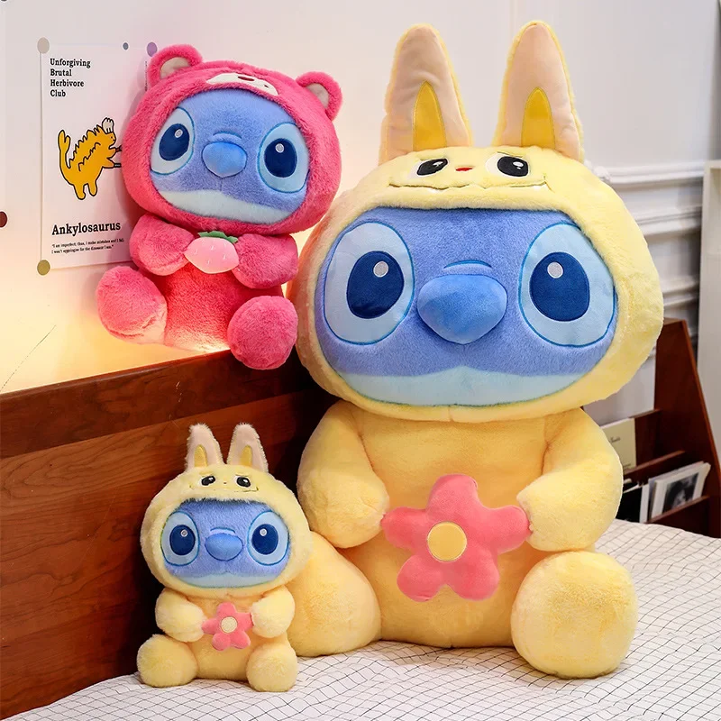 22/86cm Lilo and Stitch Disney Plush Toys Cospaly Kawaii Pixar Anime Lotso Plushie Stich Dolls Soft Stuffed Gift for Children