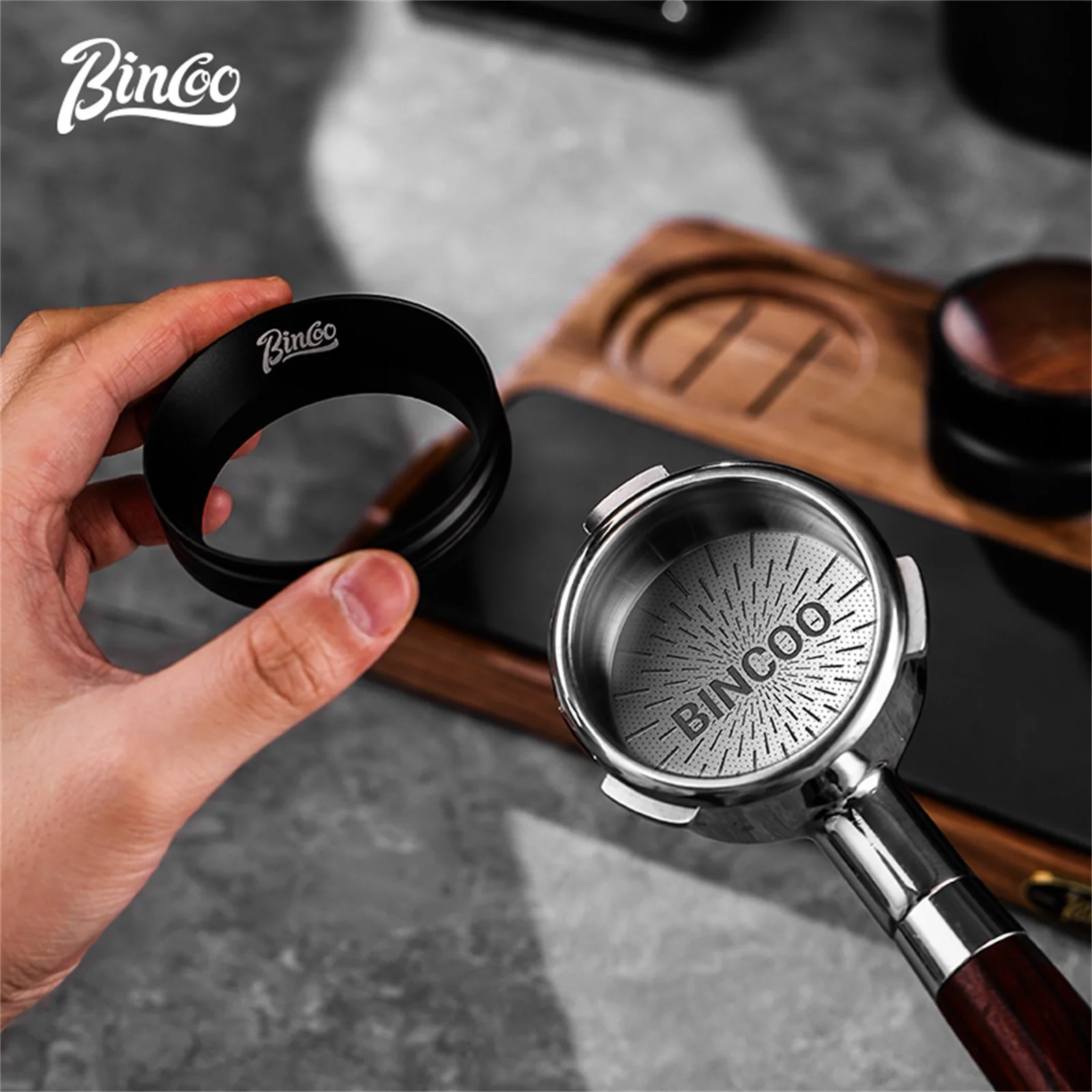 

BINCOO Precision High Extraction Matrix Basket Filter，Micro Sieve Filter Basket Stainless Steel Portafilter Basket for 51/58.5mm